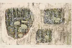 Ronald John Spickett, Thaw Patches 2 #7/16, 1960, colour silkscreen on paper