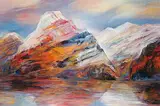 Ernestine Tahedl, No. 9 Rocky Mountains, Alberta, 1999, oil on canvas