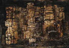 Ernestine Tahedl, Painting October 1967, 1967, mixed media on board