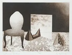 Kenneth A. Webb, Interior Section #17/20, etching on paper