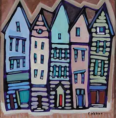 Pam Weber, True Colours, acrylic on wood board