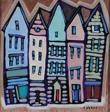 Pam Weber, True Colours, acrylic on wood board