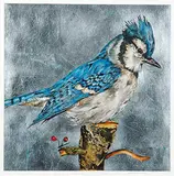 Jack Lee Cowin, Untitled - Blue Jay, 2010, mixed media on paper