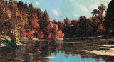 Frank Johnston, October Lagoon, A Favourite Fishing Spot on the Penetang Penninsula