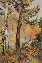 Ernest Friedrich Lindner, Emma Lake, Saskatchewan, 1935, oil on canvas board