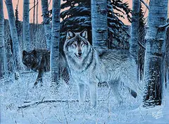 Desmond McCaffrey, Untitled - Pack Leader, 2000, oil on wood board