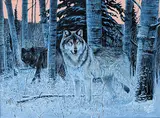 Desmond McCaffrey, Untitled - Pack Leader, 2000, oil on wood board