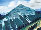 David Pugh, Mt. Norquay, 1979, oil on canvas