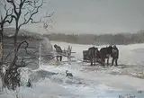 Allen Sapp, Watering the Horses