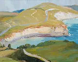 Malcolm Arbuthnot, Untitled - Seashore Road, oil on canvas