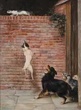 Alice O. Clay, Untitled - A Blockade Runner, oil on canvas