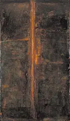 Alain Attar, Hareiu's Door II, 1998, mixed media on board