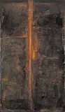 Alain Attar, Hareiu's Door II, 1998, mixed media on board