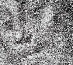 Kristin Saunders, Face of Jesus, 2001, acrylic on canvas
