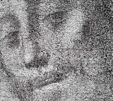 Kristin Saunders, Face of Jesus, 2001, acrylic on canvas