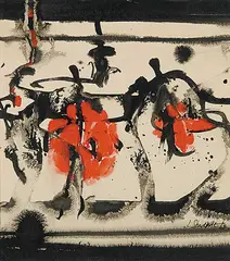Jack Shadbolt, Untitled - Calligraphic Drawing, 1963, ink and watercolour on paper