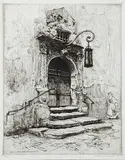 Frank Armington, Portal Im Rathaushof, Rothenbourg #45/100, 1909, etching on paper