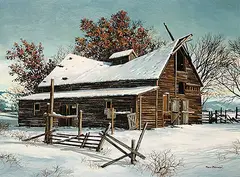 Merv Brandel, Cameron Ranch Barn, oil on canvas