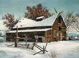 Merv Brandel, Cameron Ranch Barn, oil on canvas