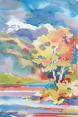 Barb Brooks, Roche Bonhomme, watercolour on paper