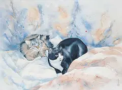 Kin by Alex Fong, watercolour on paper, sold Nov 2011