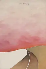 Pinked Turn by Robert William Sinclair, 1979, acrylic and graphite on canvas, sold Nov 2011