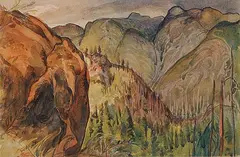 Philip Surrey, Untitled - Rolling Ranges, 1936, watercolour on paper