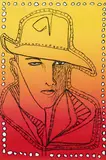 Harold Town, Rudolph Valentino #5/68, 1970, colour lithograph on paper