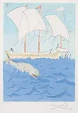 Salvador - After Dali, Zubulun #SA100/195, 1973, etching with colour stencil on paper