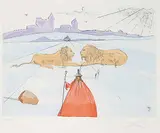 Salvador - After Dali, Gad #SA 100/195, 1973, etching with colour stencil on paper