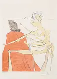 Gala's Godly Back #A 64/195 by Salvador Dalí, 1974, etching with colour stencil on paper, sold Sep 2011