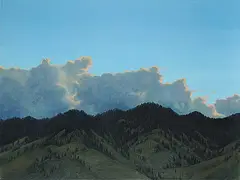 Miguel Angel Guerrero, Kamloops Sunset, 1982, acrylic on canvas