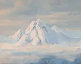 Miguel Angel Guerrero, Selkirk Mtn. Storm, acrylic on canvas