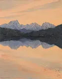 Miguel Angel Guerrero, Reflections, 1982, acrylic on canvas