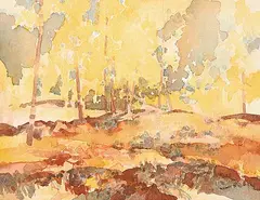 Robert Guest, Untitled - Autumn Colours, 1974, watercolour on paper