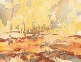 Robert Guest, Untitled - Autumn Colours, 1974, watercolour on paper