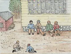 Hazel Georgina Litzgus, Untitled - Recess, ink and watercolour on paper