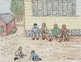 Hazel Georgina Litzgus, Untitled - Recess, ink and watercolour on paper