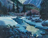 Paul Braid, Kananaskis Spring, 1982, oil on canvas