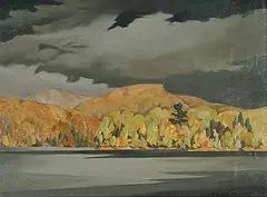 Francis Bruce Brown, Coming Storm, Oxtongue Lake, 1978, oil on canvas board