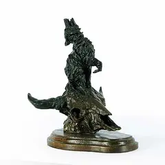 Jay Contway, Untitled - Howling Wolf #78/100, 1969, bronze sculpture