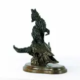 Jay Contway, Untitled - Howling Wolf #78/100, 1969, bronze sculpture