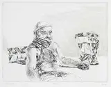 Ivan Eyre, A Close Cut #10/75, etching on paper