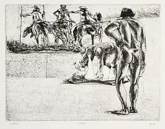 Ivan Eyre, Watcher #27/75, etching on paper