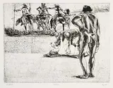 Ivan Eyre, Watcher #27/75, etching on paper