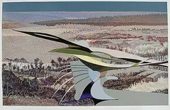 Ivan Eyre, Field Point #72/100, colour lithograph on paper