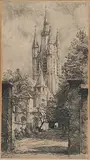 Wim Hofker, Le Catherdrale, 1949, etching on paper