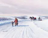 Ken Lonechild, Ask Them for a Ride, 1998, acrylic on canvas