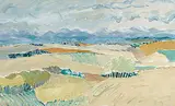 Lynn Malin, Leighton View, 1989, oil on paper