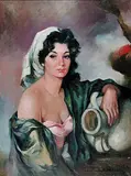 Albert Ràfols i Cullerés, Untitled - Spanish Beauty, oil on canvas